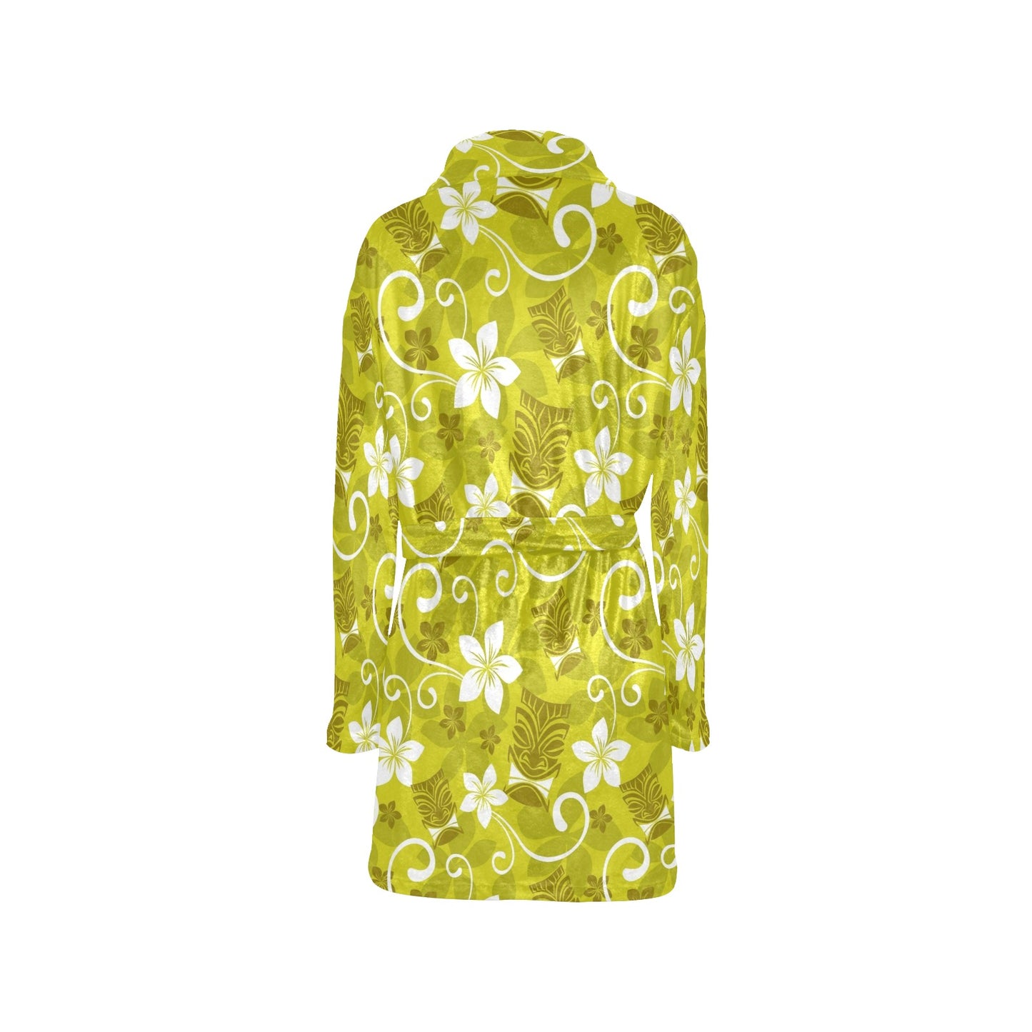 Hawaiian Themed Pattern Print Design H019 Women's Fleece Robe