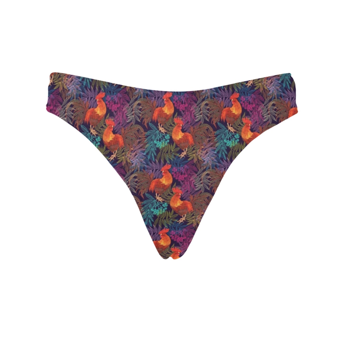 Rooster Print Style Women's Thongs