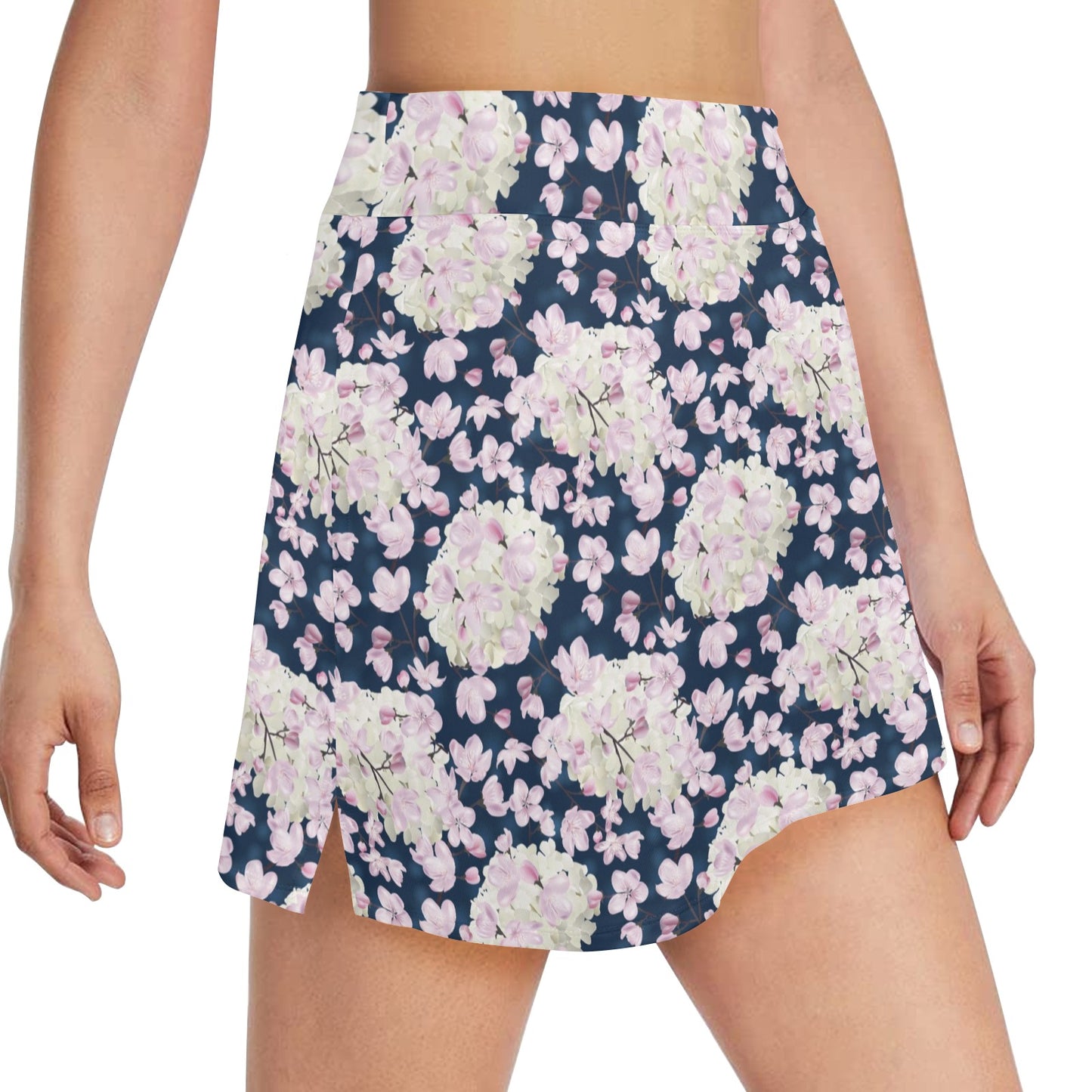 Sakura Print Design LKS305 Women's Golf Skirt with Pocket