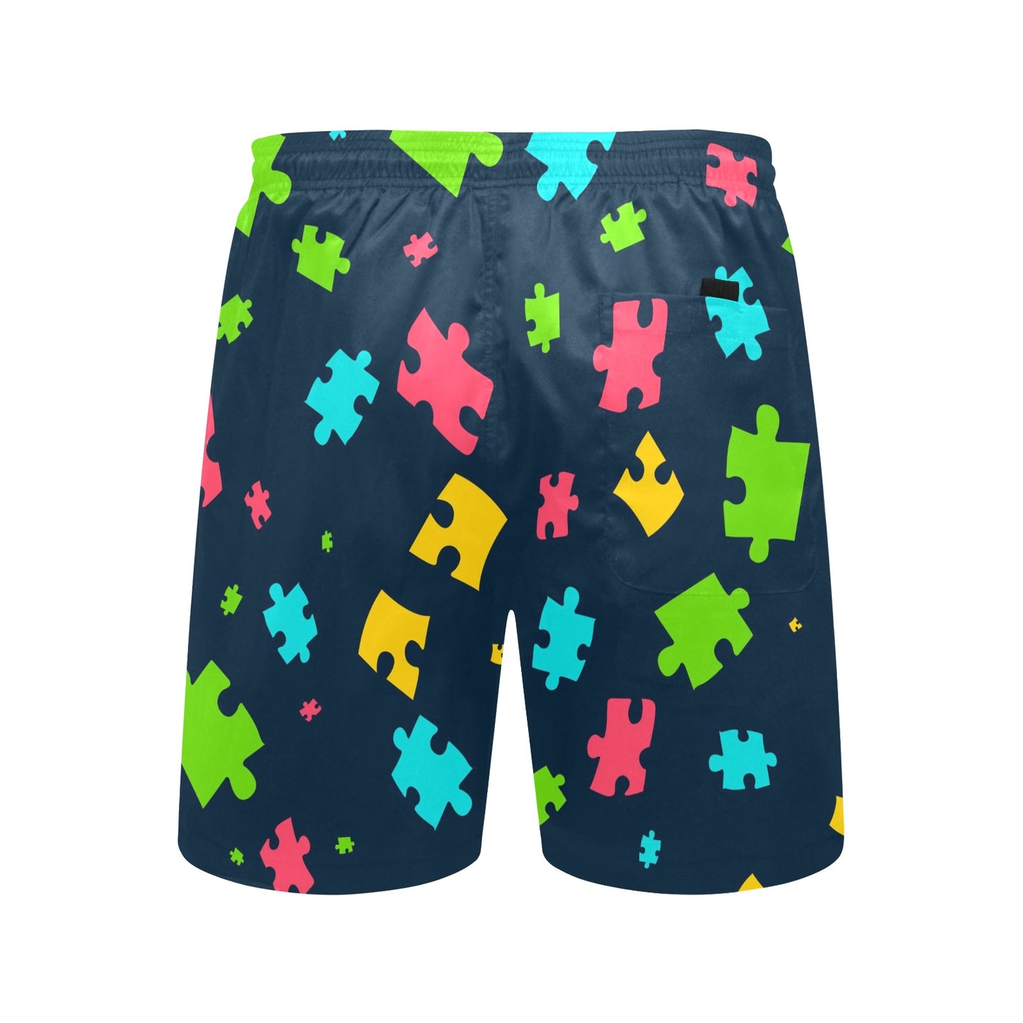 Autism Awareness Colorful Design Print Men's Swim Trunks Beach Shorts