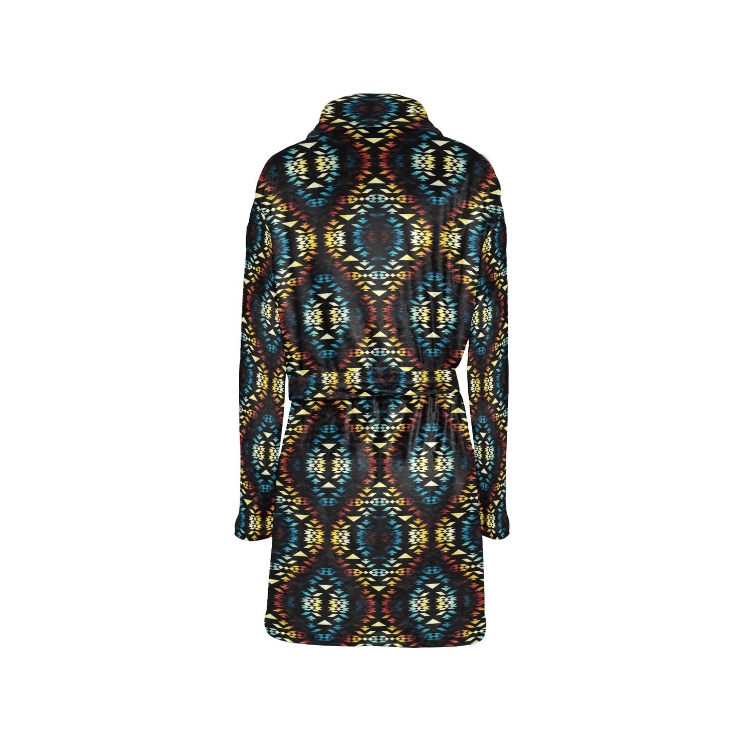 Tribal Pattern Print Design LKS309 Women's Fleece Robe