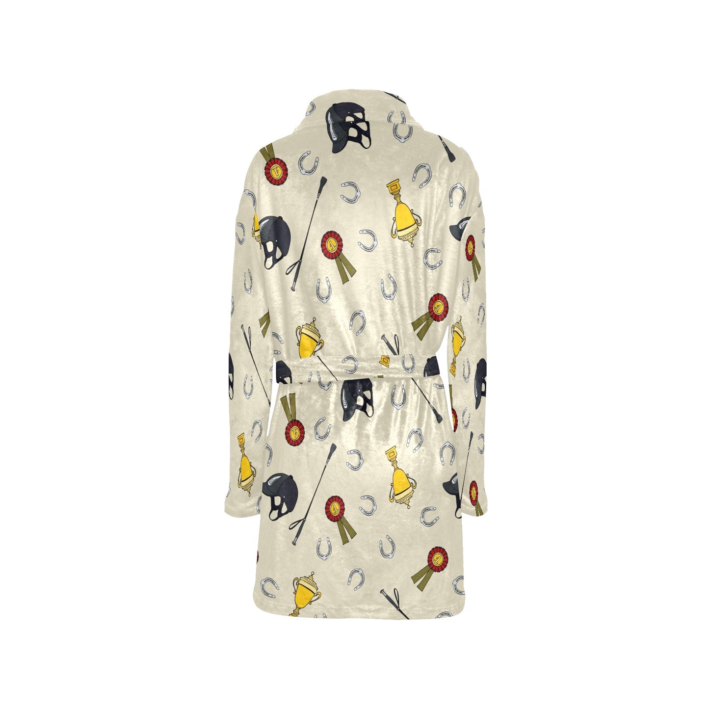 Equestrian Horseshoe Equipment Women's Fleece Robe