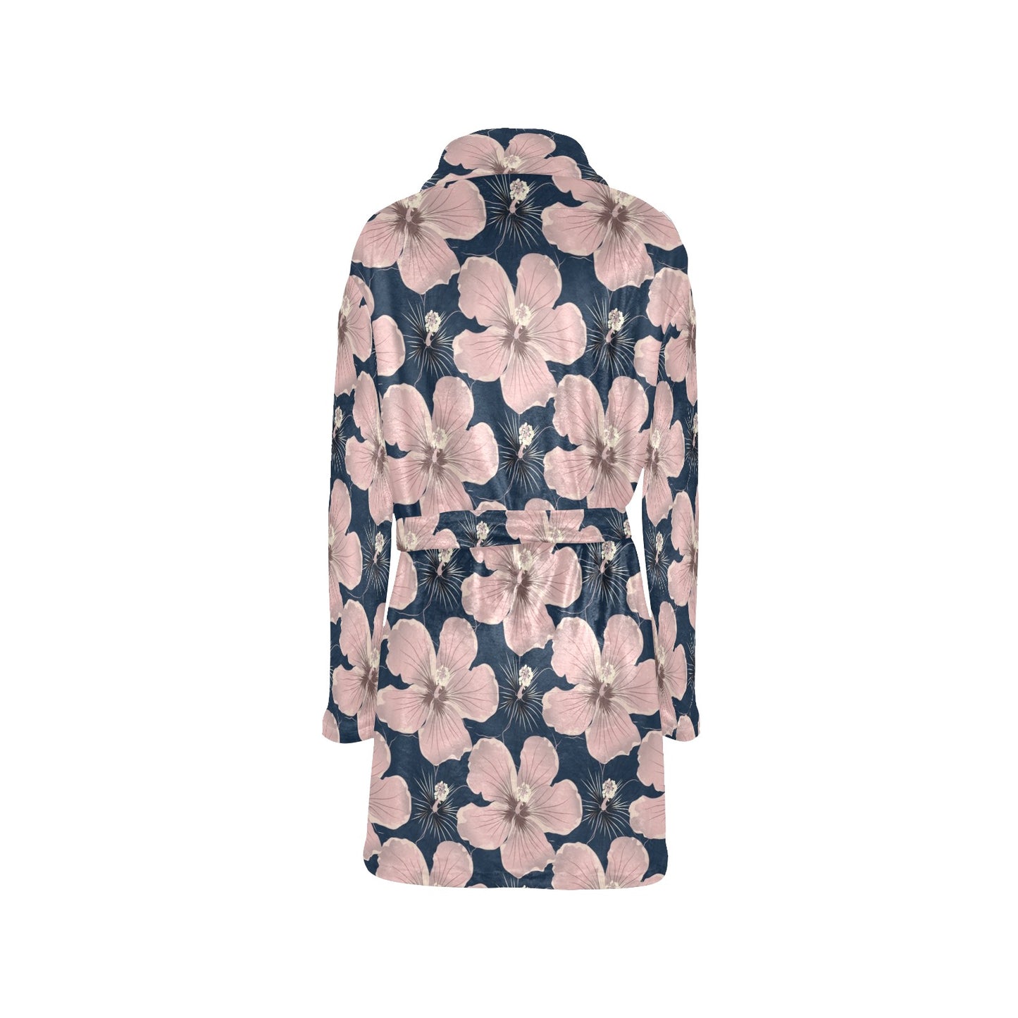 Plumeria Pattern Print Design PM018 Women's Fleece Robe