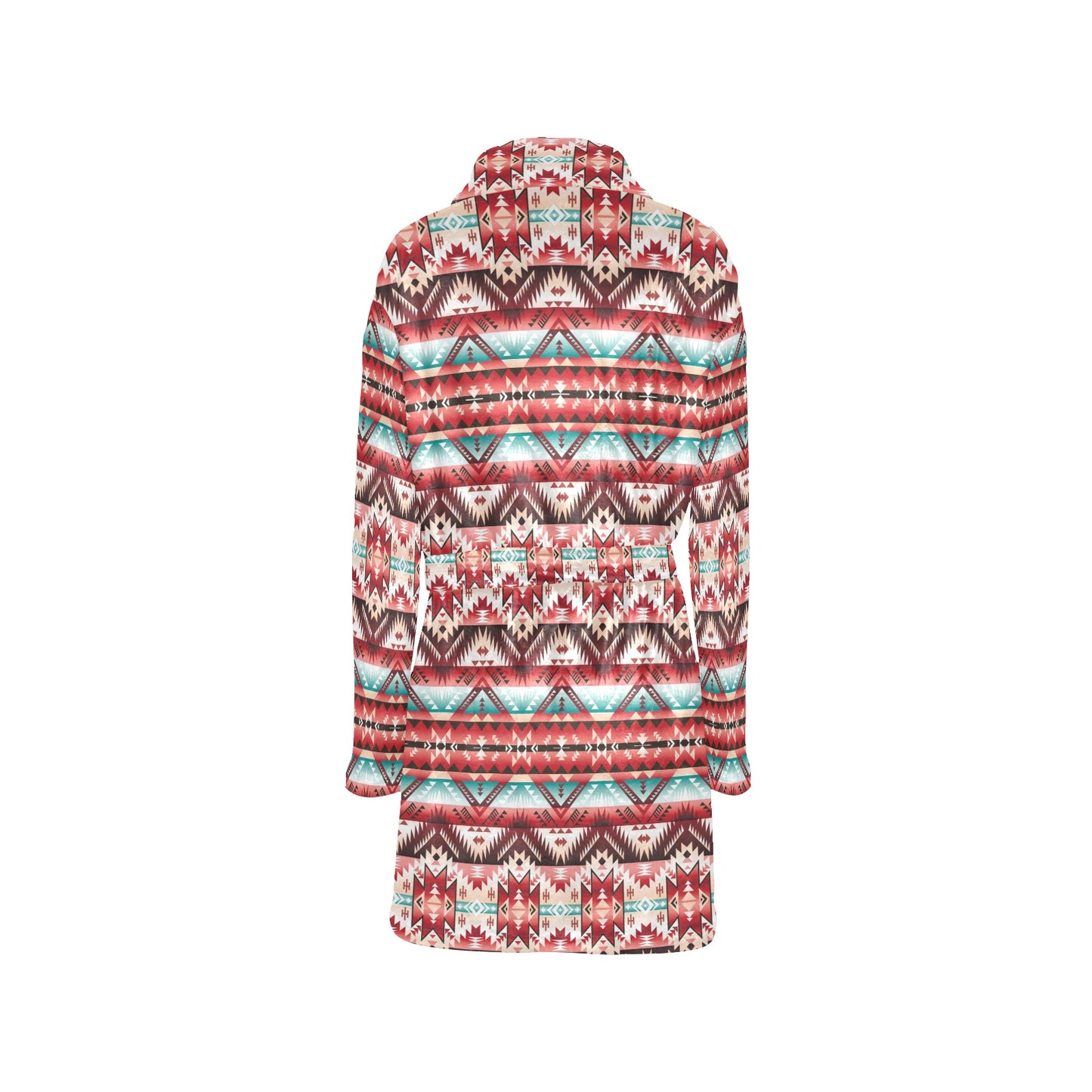 Aztec Western Style Print Pattern Women's Fleece Robe