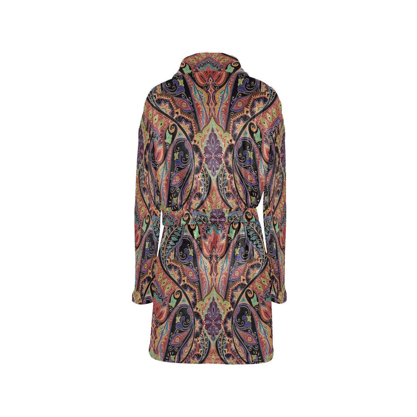 Bohemian Pattern Print Design 06 Women's Fleece Robe