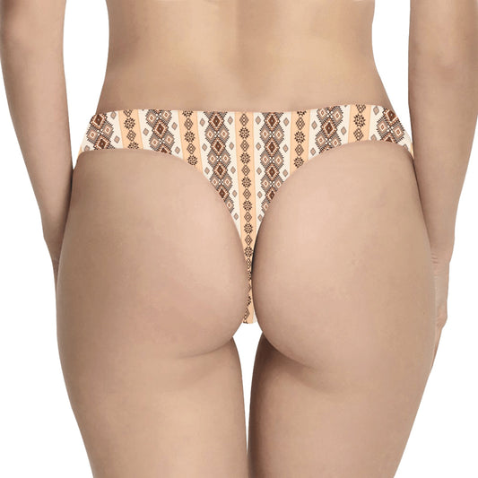 Native Classic Pattern Print Women's Thongs