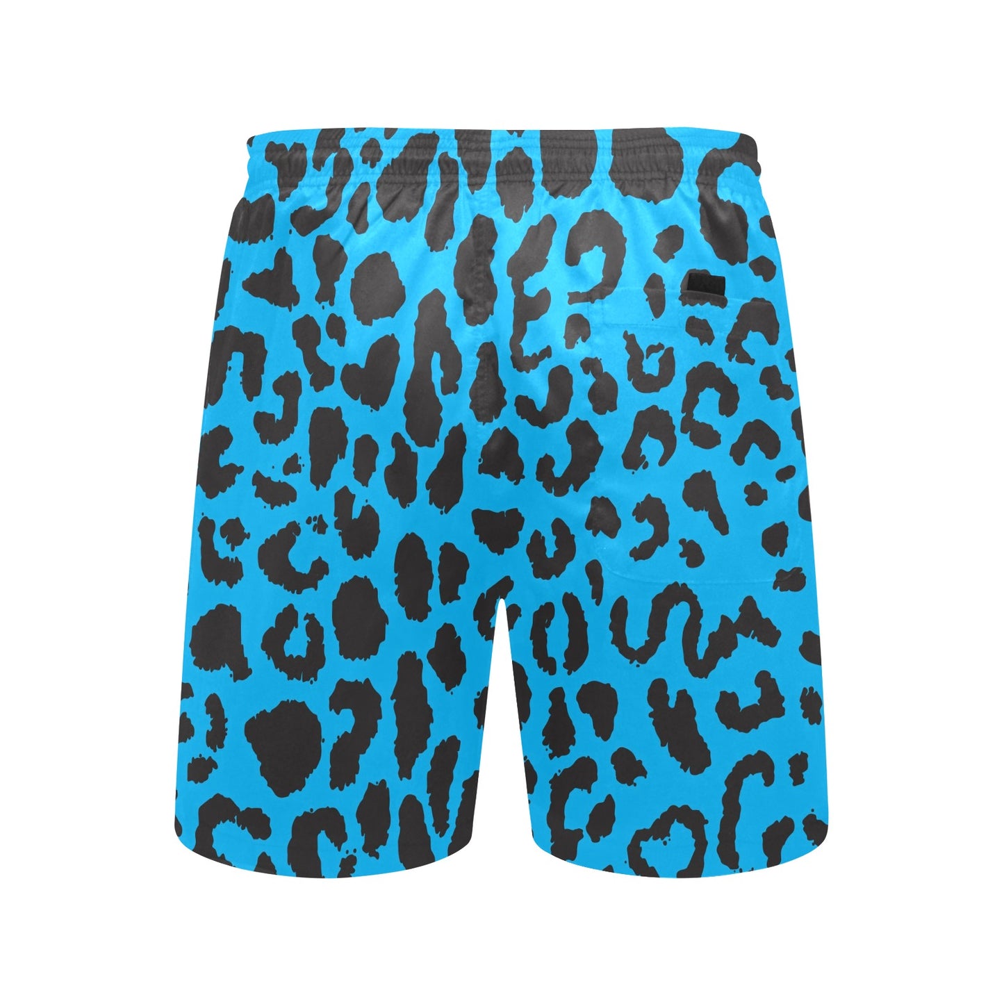 Cheetah Blue Print Pattern Men's Swim Trunks Beach Shorts