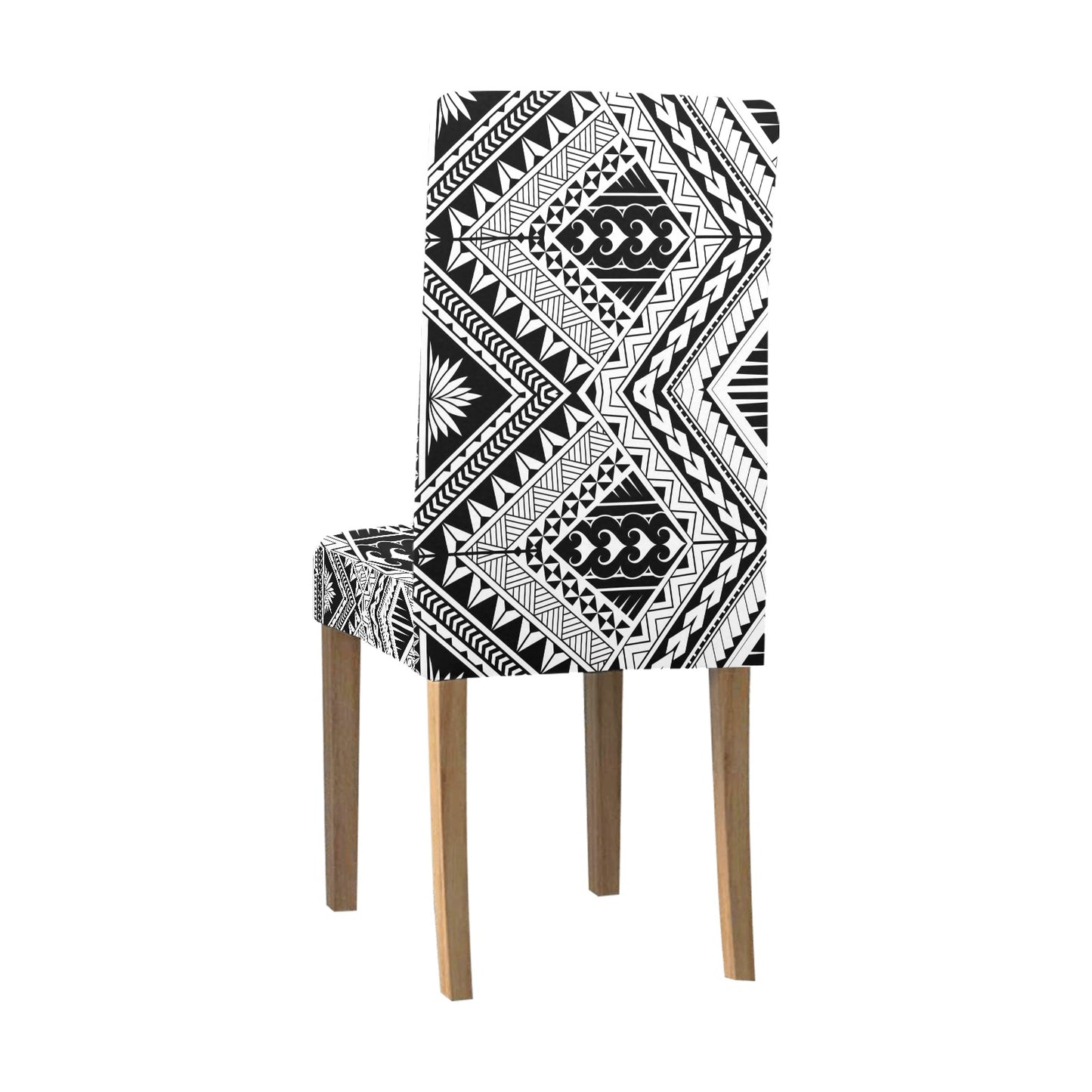Samoan Tattoo Style Print Design LKS307 Dining Chair Slipcover