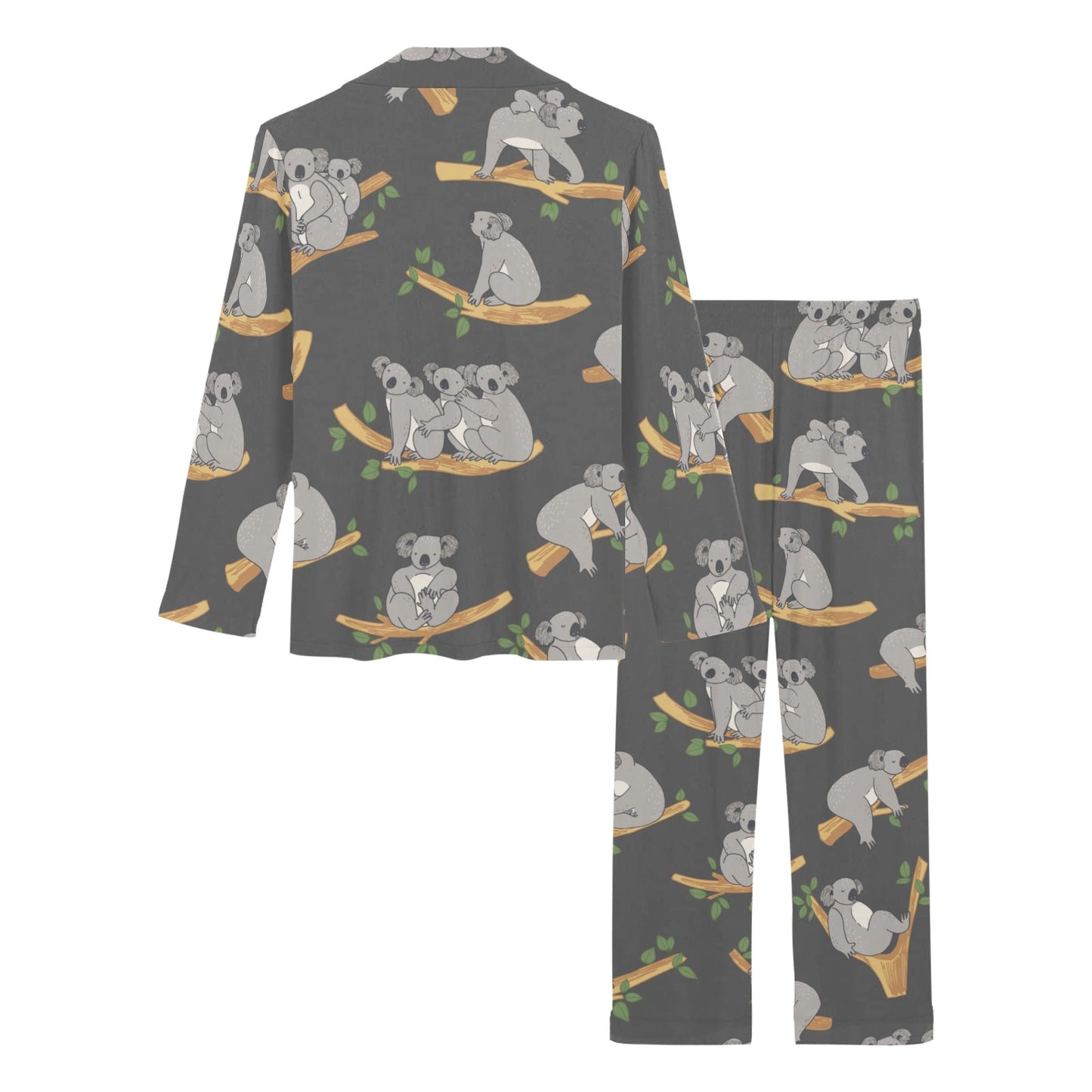 Koala Pattern Print Design 07 Women's Long Pajama Set