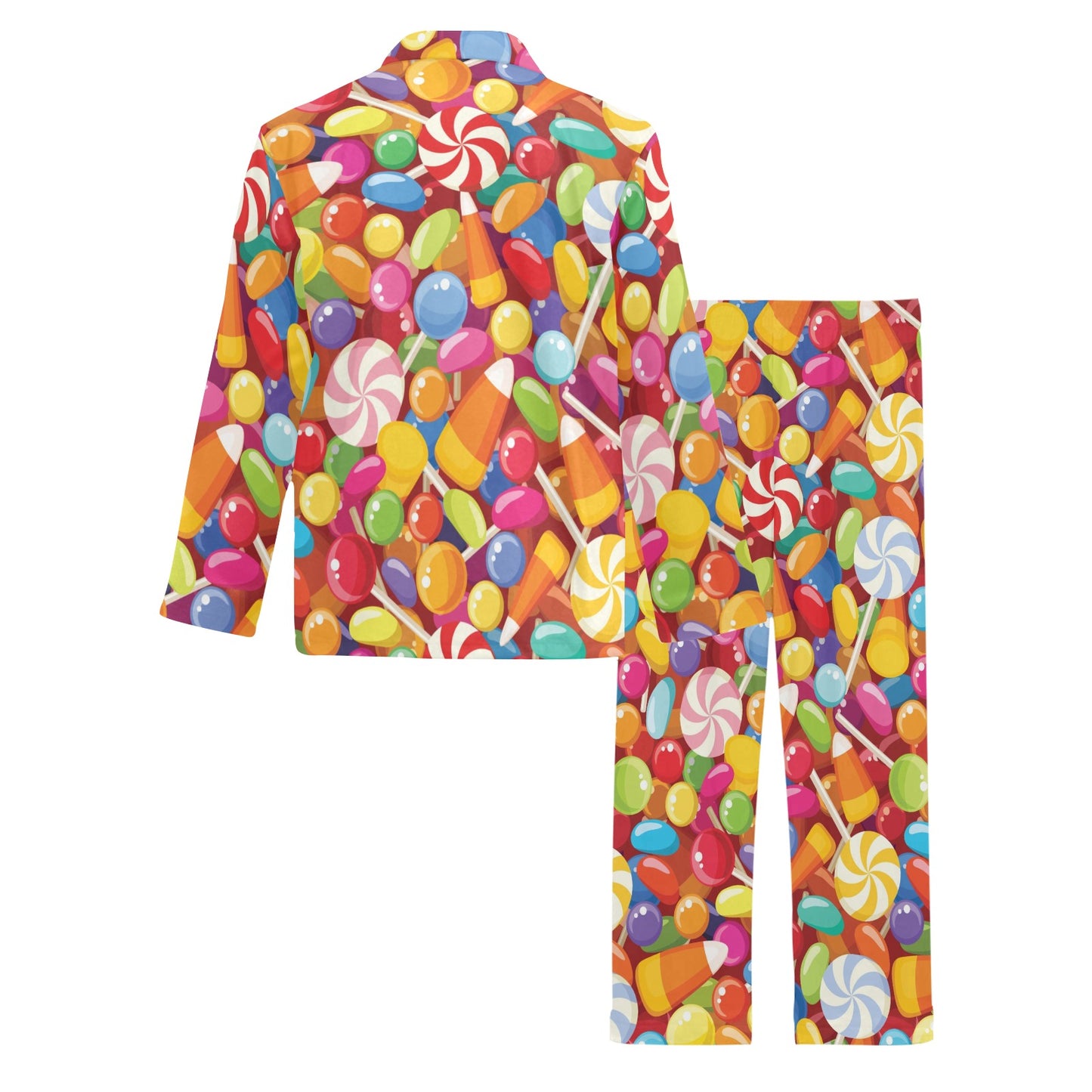 Candy Pattern Print Design 02 Men's Long Pajama Set