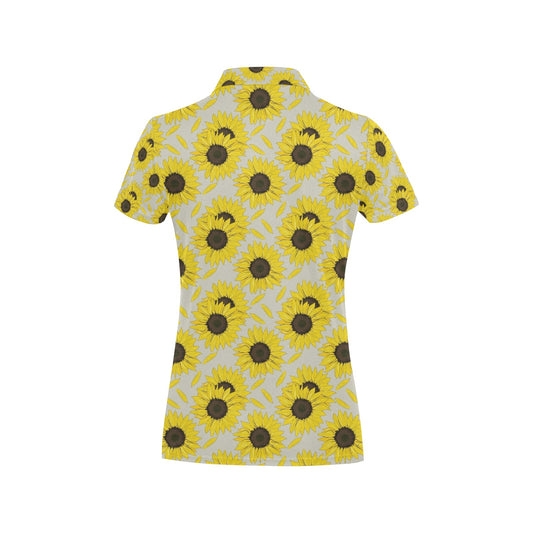 Sunflower Print Design LKS309 Women's Polo Shirt