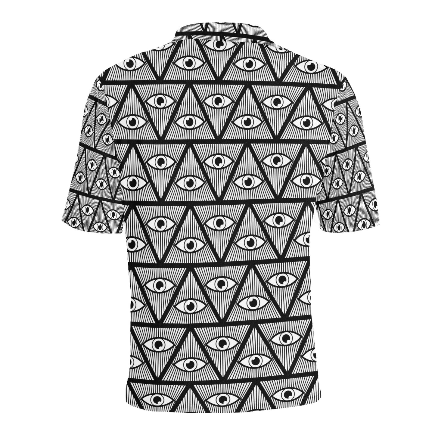 Third Eye Pattern Print Design LKS304 Men Polo Shirt