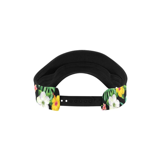 Hibiscus With Butterfly Print Design LKS305 Unisex Sun Visor
