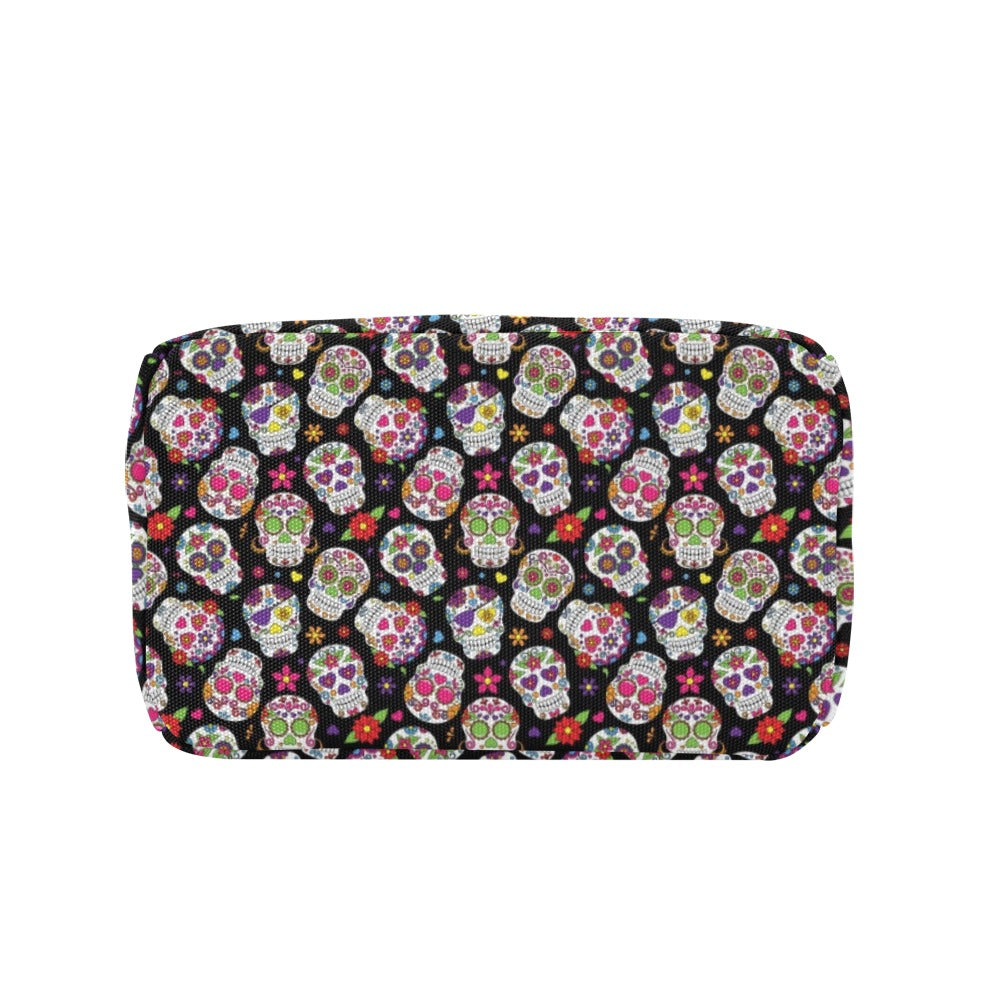 Sugar Skull Print Design LKS302 Insulated Lunch Bag