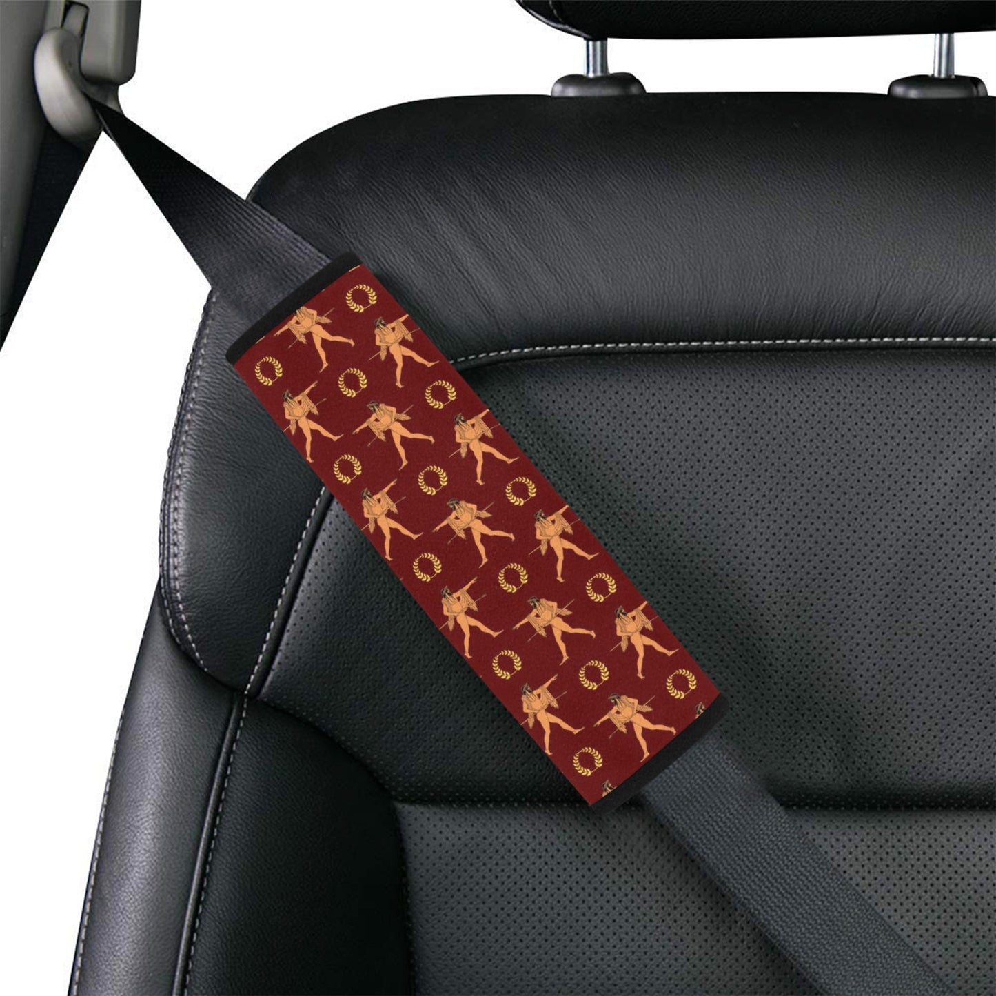 Ancient Greek Print Design LKS307 Car Seat Belt Cover