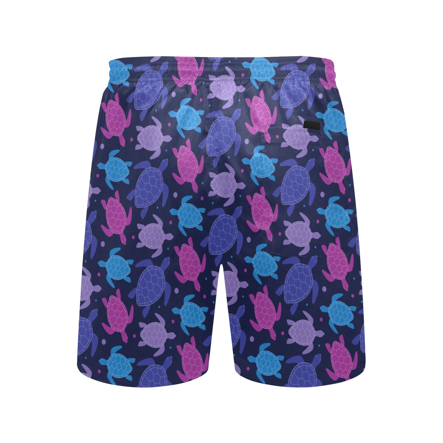 Sea Turtle Print Design LKS309 Men's Swim Trunks Beach Shorts
