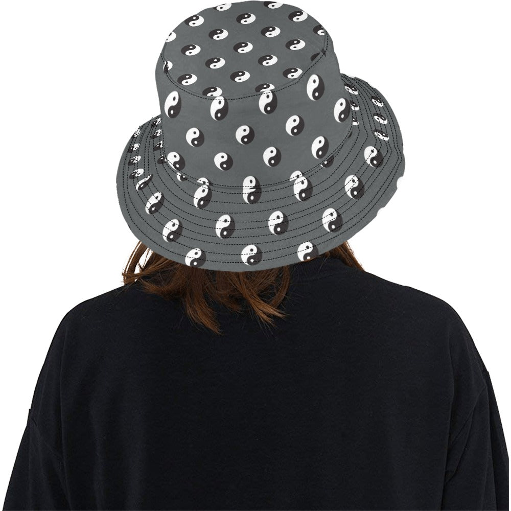 Yin Yang Print Design LKS303 Unisex Bucket Hat