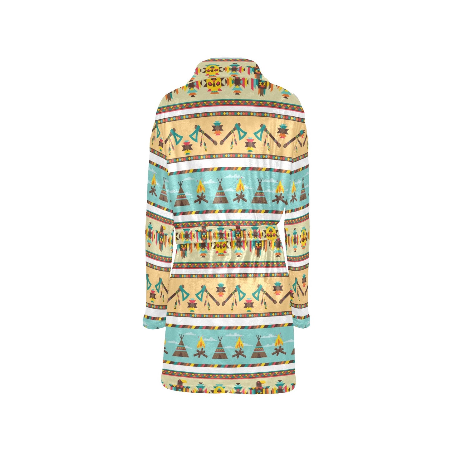 American indian Life Pattern Women's Fleece Robe