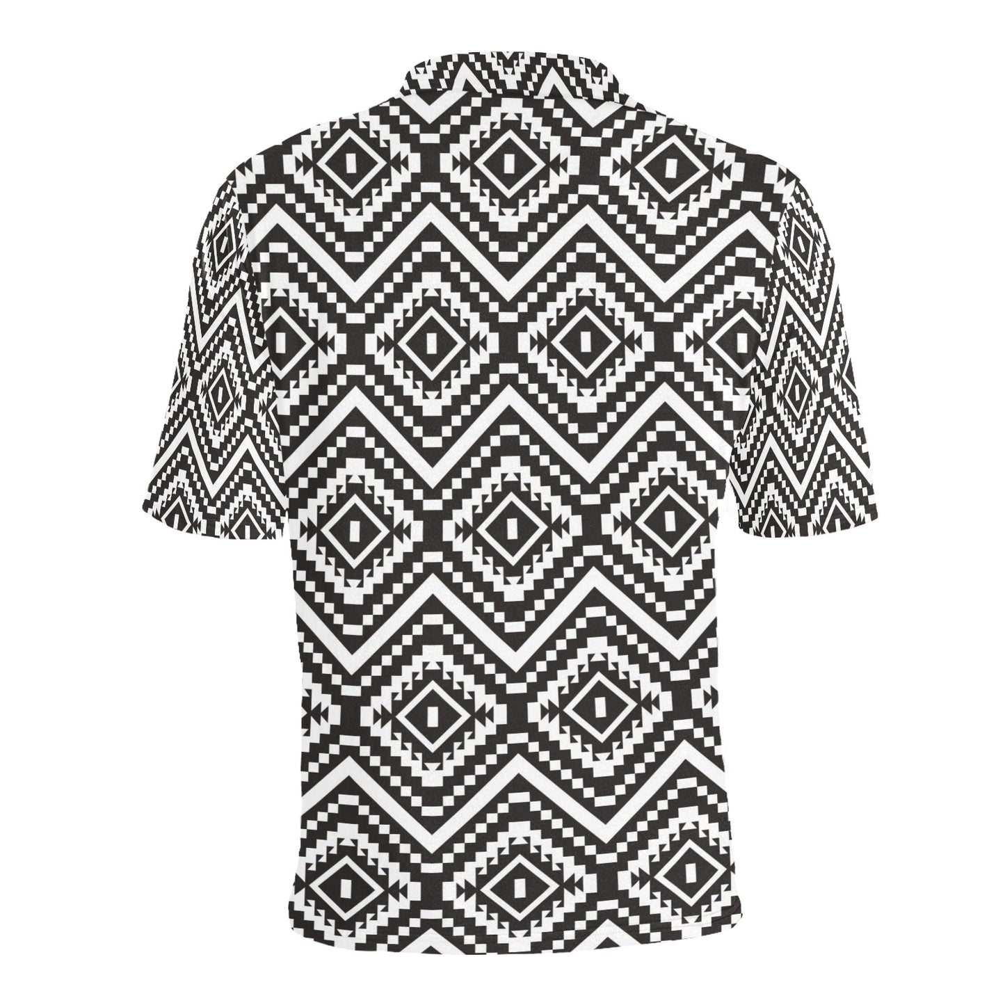 Tribal Pattern Print Design LKS303 Men Polo Shirt