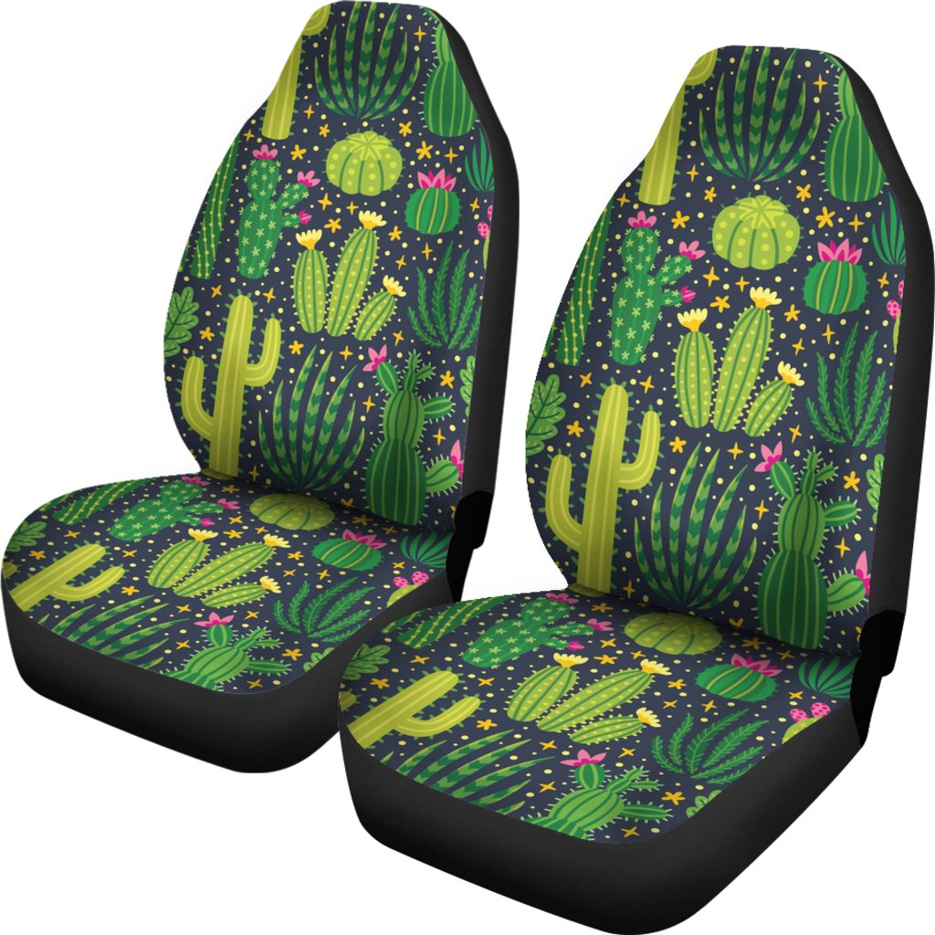 Cactus Cute Print Pattern Universal Fit Car Seat Covers