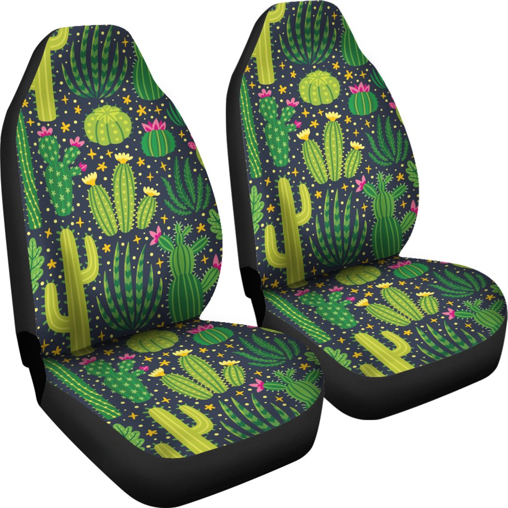 Cactus Cute Print Pattern Universal Fit Car Seat Covers