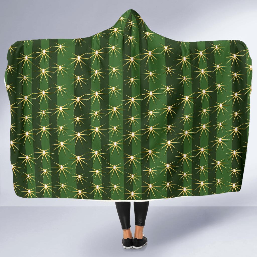 Cactus Skin Print Pattern Hooded Blanket-JTAMIGO.COM