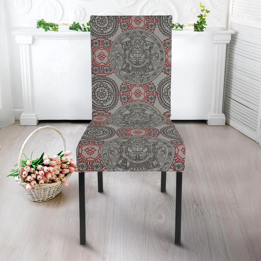 Calendar Aztec Style Print Pattern Dinning Chair Slipper-JTAMIGO.COM