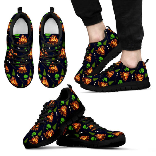 Camfire marshmallow Camping Design Print Men Sneakers Shoes