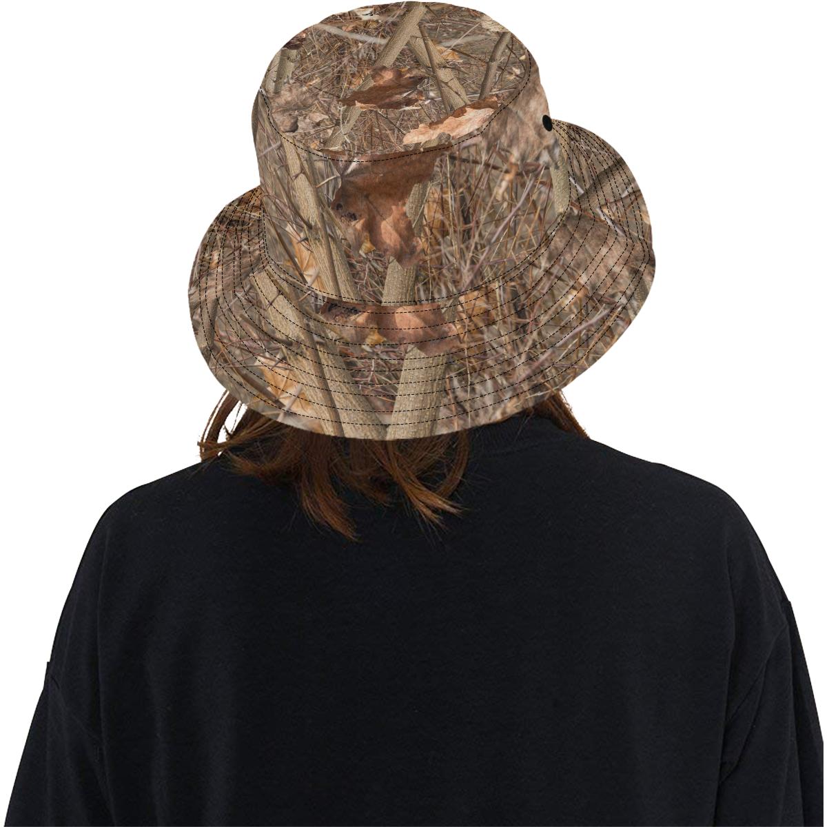 Camo Realistic Tree Forest Autumn Print Unisex Bucket Hat