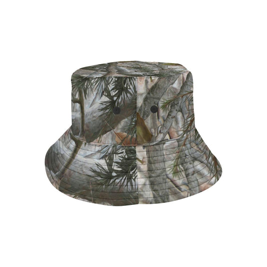 Camo Realistic Tree Forest Pattern Unisex Bucket Hat