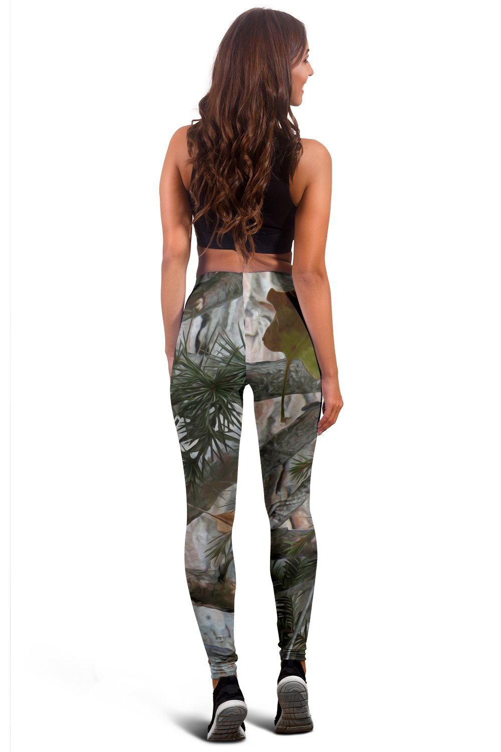 Camo Realistic Tree Forest Pattern Women Leggings