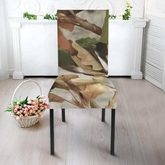 Camo Realistic Tree Forest Print Dinning Chair Slipper-JTAMIGO.COM