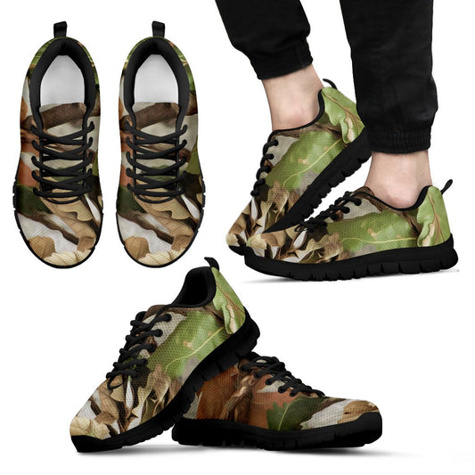 Camo Realistic Tree Forest Print Men Sneakers Shoes