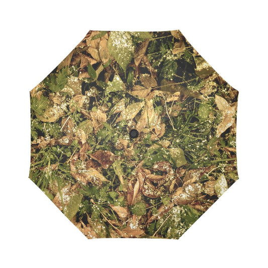 Camo Realistic Tree Forest Texture Print Automatic Foldable Umbrella