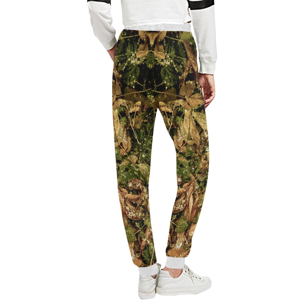 Camo Realistic Tree Forest Texture Print Unisex Casual Sweatpants (Model L11)-JTAMIGO.COM