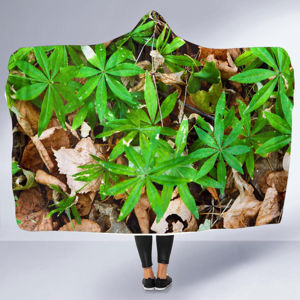 Camouflage Realistic Tree Fresh Print Hooded Blanket-JTAMIGO.COM