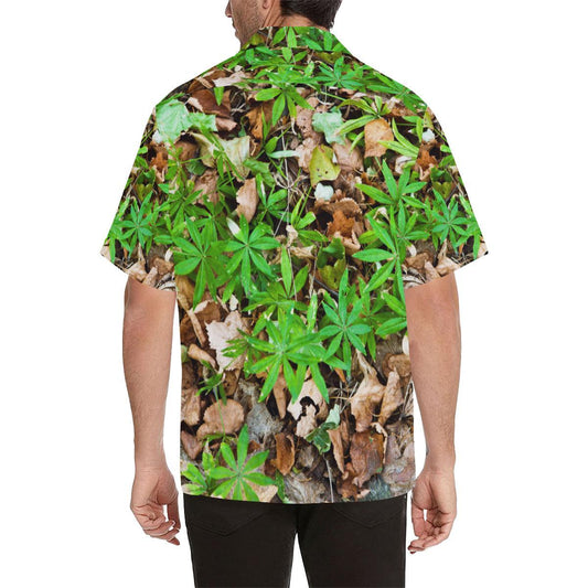Camouflage Realistic Tree Fresh Print Men Aloha Hawaiian Shirt