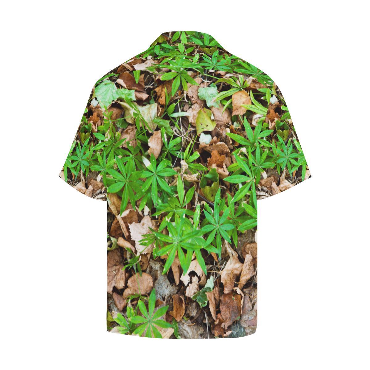 Camouflage Realistic Tree Fresh Print Men Aloha Hawaiian Shirt