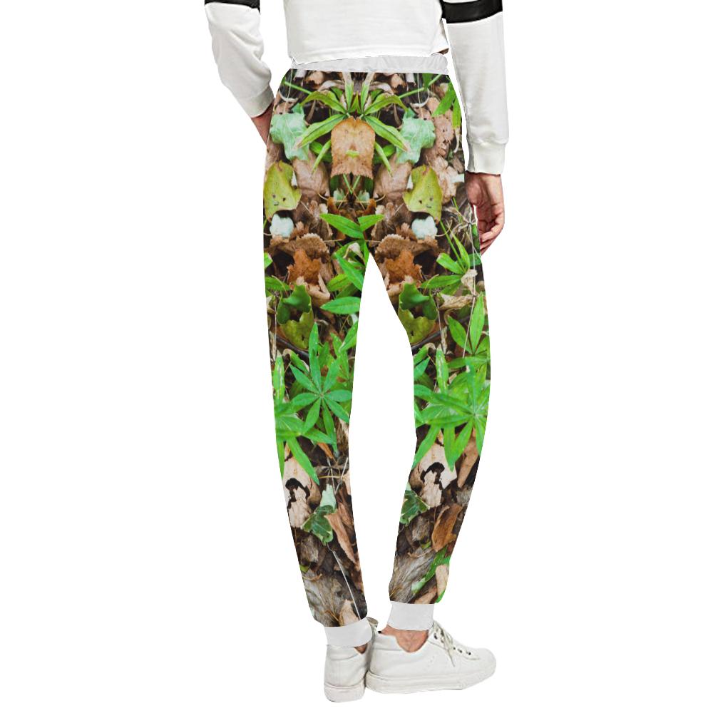 Camouflage Realistic Tree Fresh Print Unisex Casual Sweatpants (Model L11)-JTAMIGO.COM