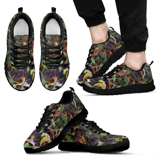 Camouflage Realistic Tree Print Men Sneakers Shoes