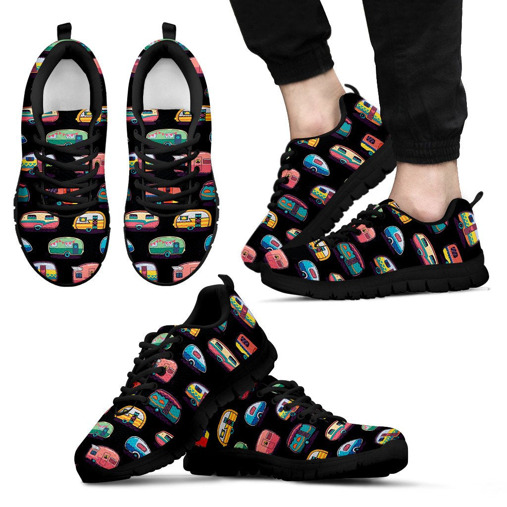 Camper Camping Pattern Men Sneakers Shoes
