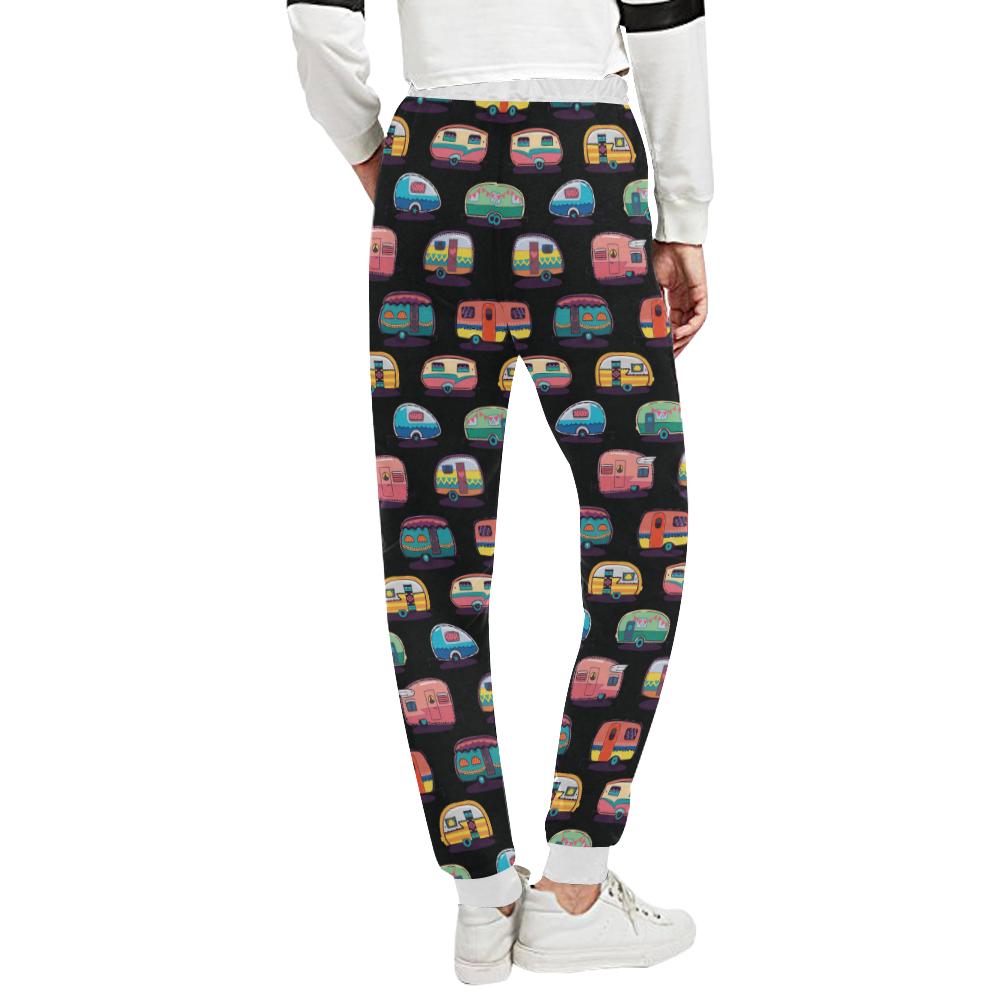 Camper Camping Pattern Unisex Casual Sweatpants (Model L11)-JTAMIGO.COM