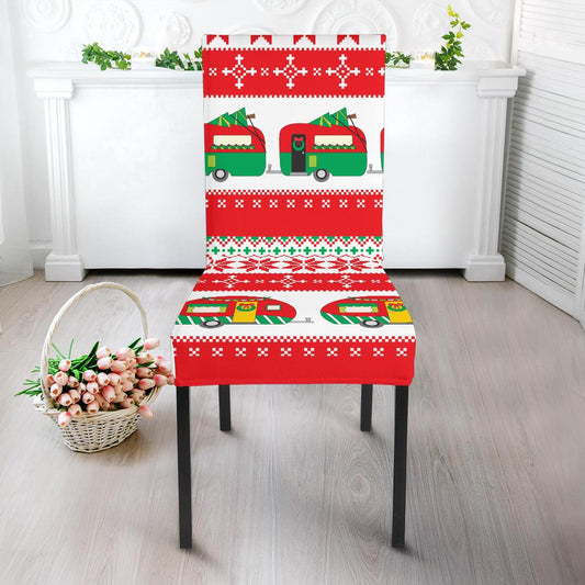 Camper Camping Ugly Christmas Design Print Dinning Chair Slipper-JTAMIGO.COM