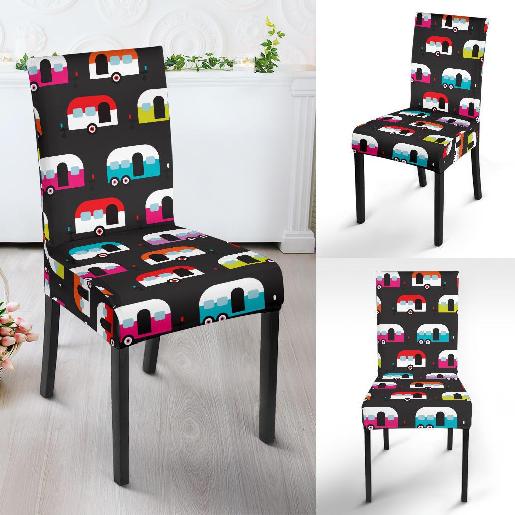 Camper Caravan Pattern Dinning Chair Slipper-JTAMIGO.COM