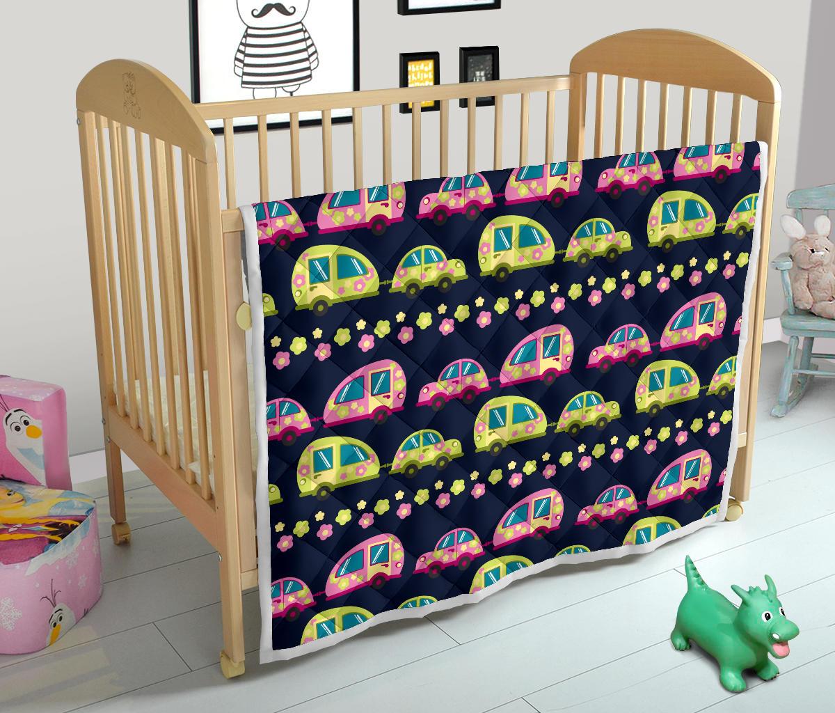 Camper Cute Camping Design No 3 Print Premium Quilt-JTAMIGO.COM