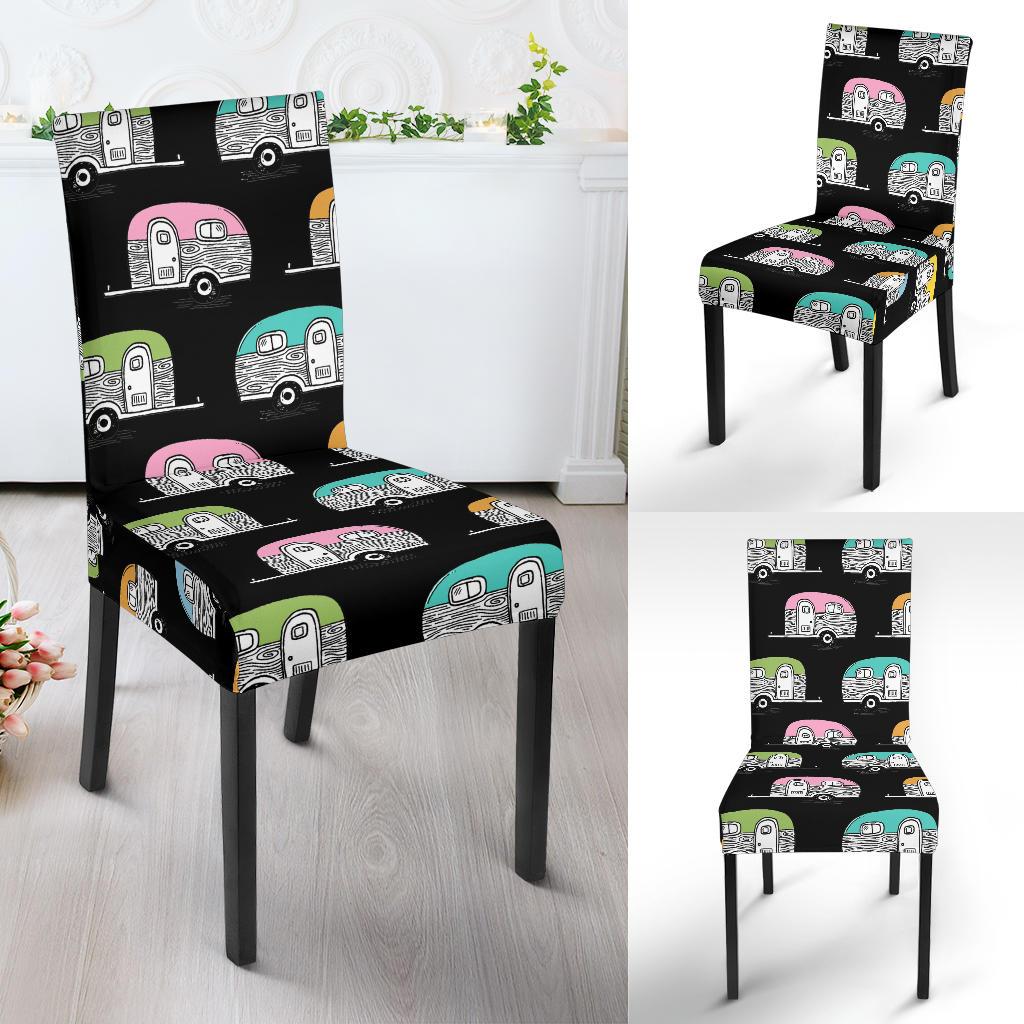 Camper Pattern Camping Themed No 2 Print Dinning Chair Slipper-JTAMIGO.COM