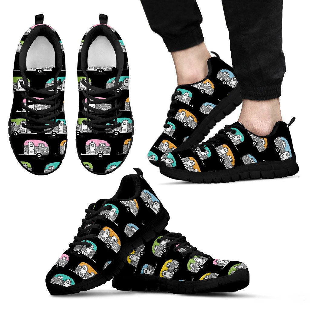 Camper Pattern Camping Themed No 2 Print Men Sneakers Shoes