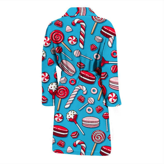 Candy Pattern Print Design 05 Men Bathrobe-JORJUNE.COM
