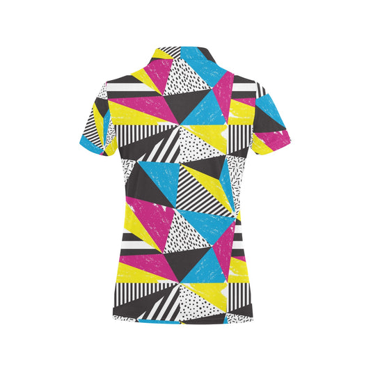 80s Pattern Print Design 2 Women's Polo Shirt