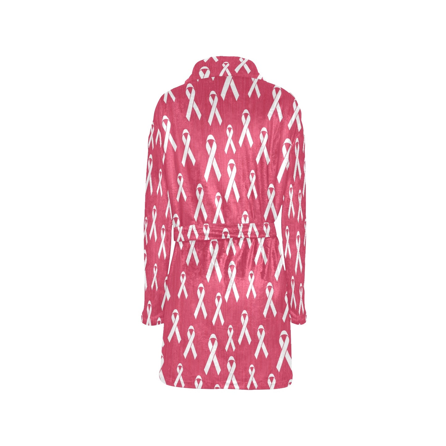 Breast Cancer Awareness Symbol Women's Fleece Robe